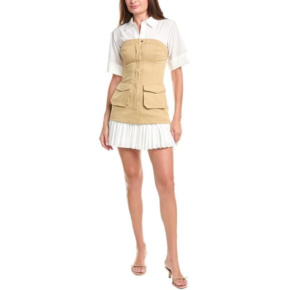 brown mother of the bride dress Raleigh Midi Dress | Simkhai